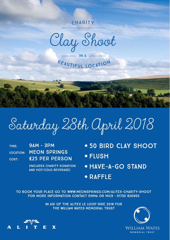 Poster advertising charity clay shoot.
